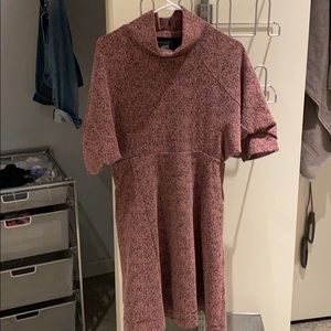 Anthropologie Maeve Purple Mockneck Sweater Dress